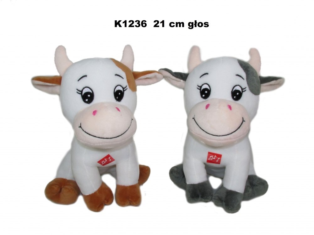 PELUCHE MUCCA CON VOCE 20CM SEDUTA K1236 SA SUN-DAY